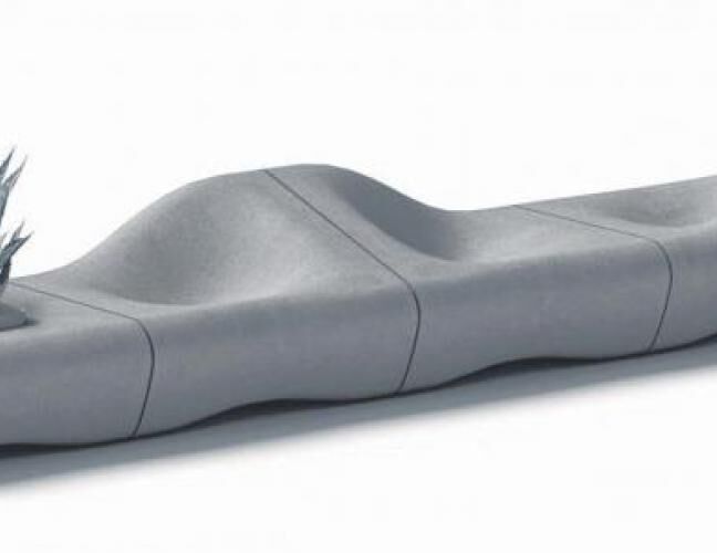 混凝土、沙丘椅