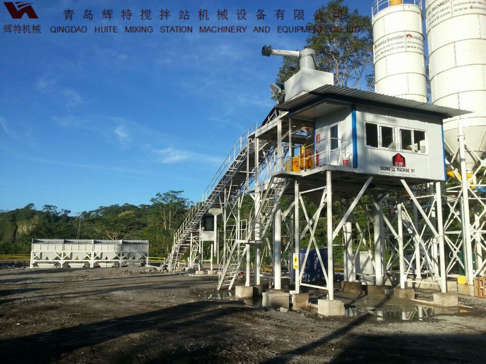 輝特混凝土攪拌站HZS90攪拌臂布置合理，攪拌性能強(qiáng)