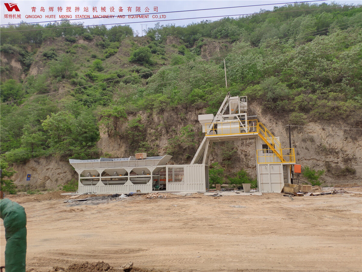 青島輝特機(jī)械 HZM75免基礎(chǔ)攪拌站模塊化設(shè)計(jì)，安裝快捷