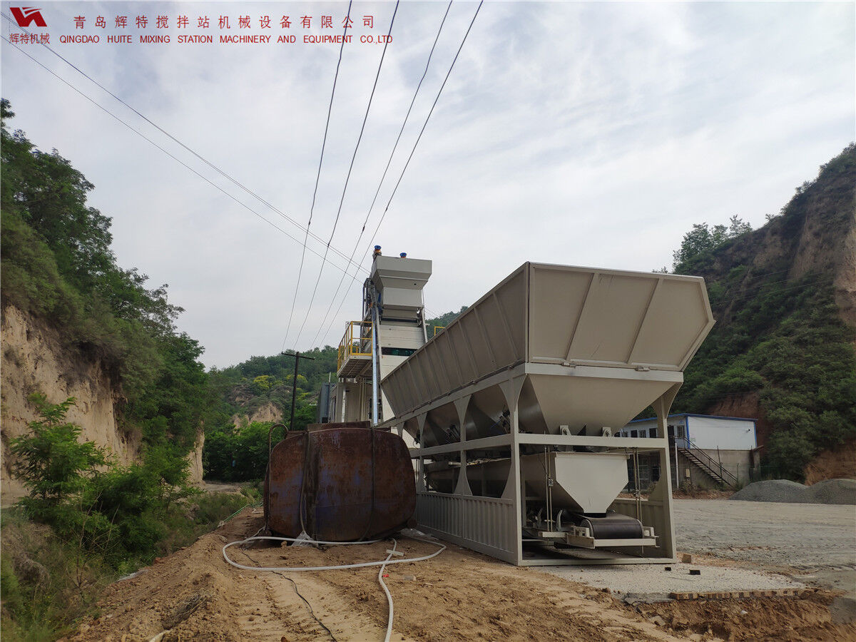 青島輝特機(jī)械 HZM75免基礎(chǔ)攪拌站模塊化設(shè)計(jì)，安裝快捷