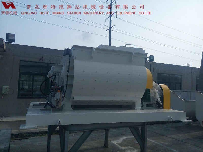 JS750攪拌臂采用偏心式設(shè)計(jì)，延長使用壽命，青島輝特機(jī)械