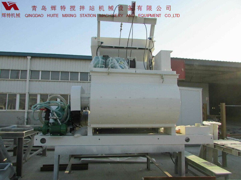 JS750攪拌臂采用偏心式設(shè)計(jì)，延長使用壽命，青島輝特機(jī)械