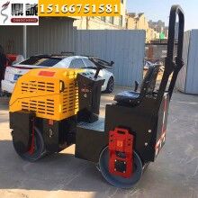 內(nèi)外兼修！1噸雙鋼輪振動(dòng)壓路機(jī) 全液壓柴油壓路機(jī) 振動(dòng)小碾子