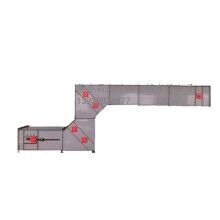 Z型提升機，進料輸送卸料全過程，對物體本身無破損，降低廢品率